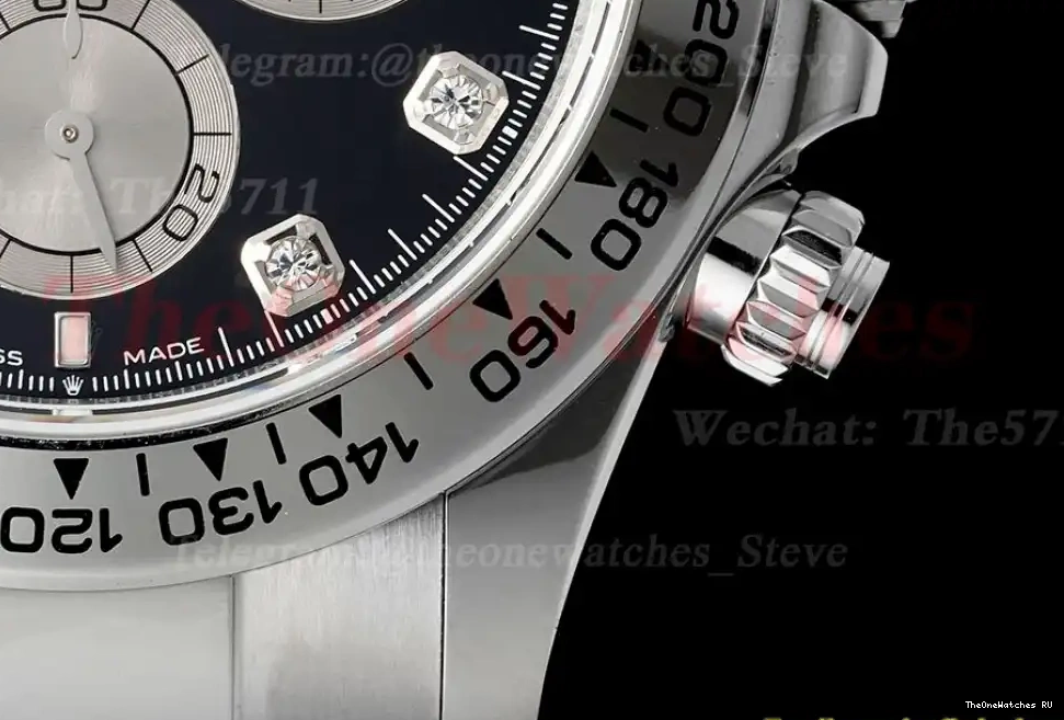 126509 SH4131 QF Super 40mm Daytona Black Dia SS Clone SS 0414